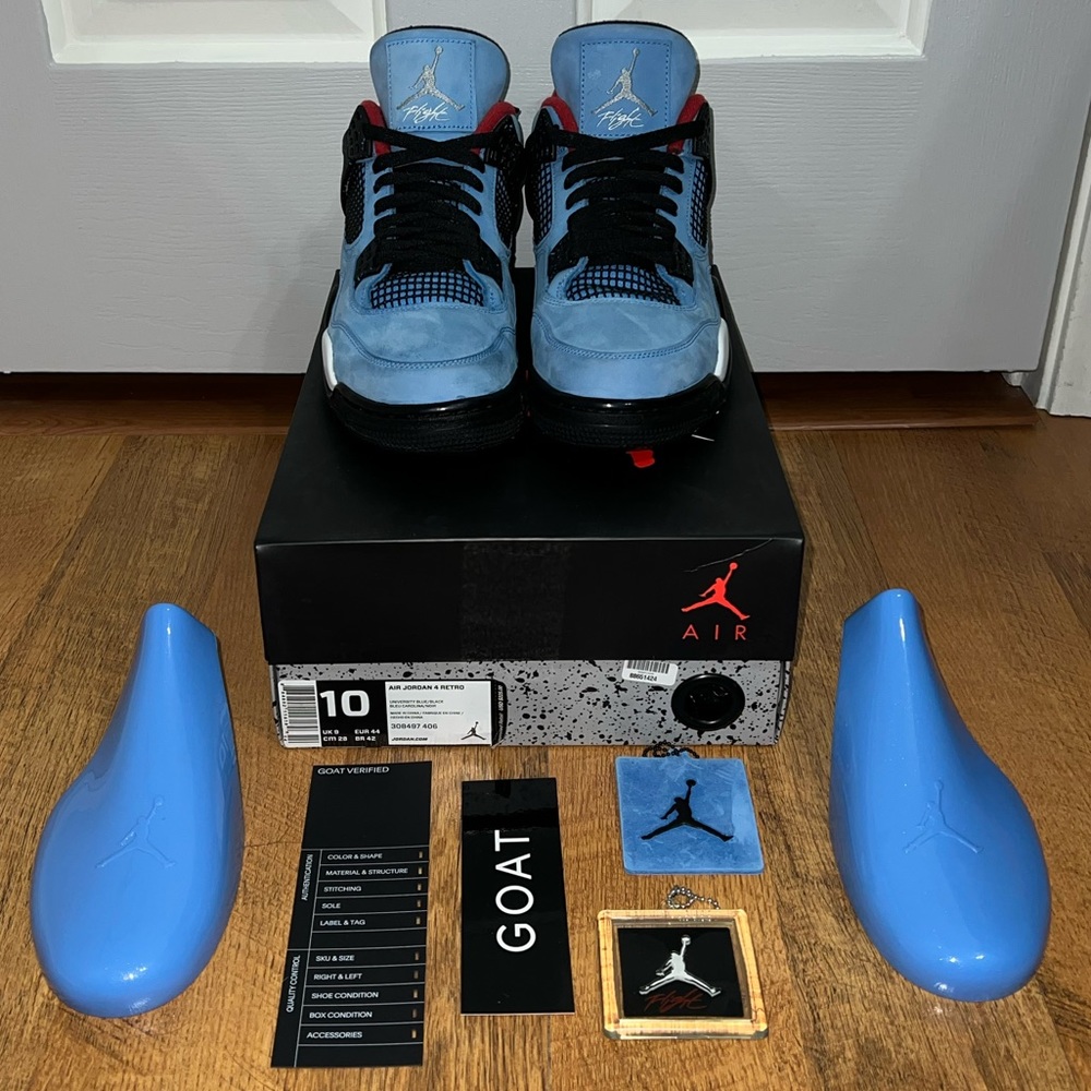 Jordan 4 Retro Travis Scott Cactus Jack (Size 10)